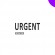Клише штампа "Urgent" (фиолетовое - среднее)