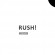 Клише штампа "Rush!" (чёрное - малое)